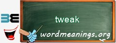 WordMeaning blackboard for tweak